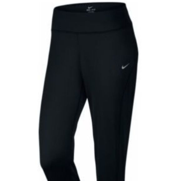 NEW Womens Medium NIKE Thermal Running Jogger Pants Dri Fit 686925 010 Black